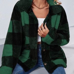 Gingham Teddy Coat